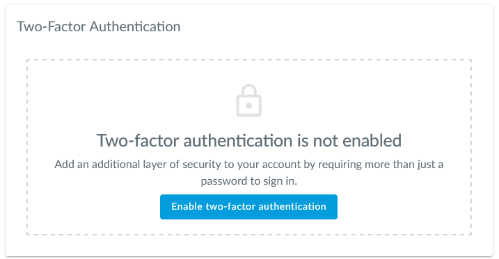 Two Factor Authentication Enable