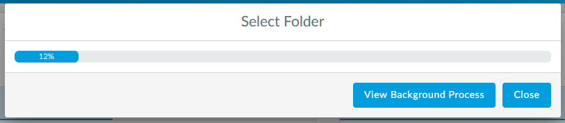 Background Process Dialog