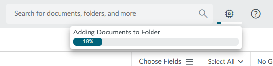 Background process indicator